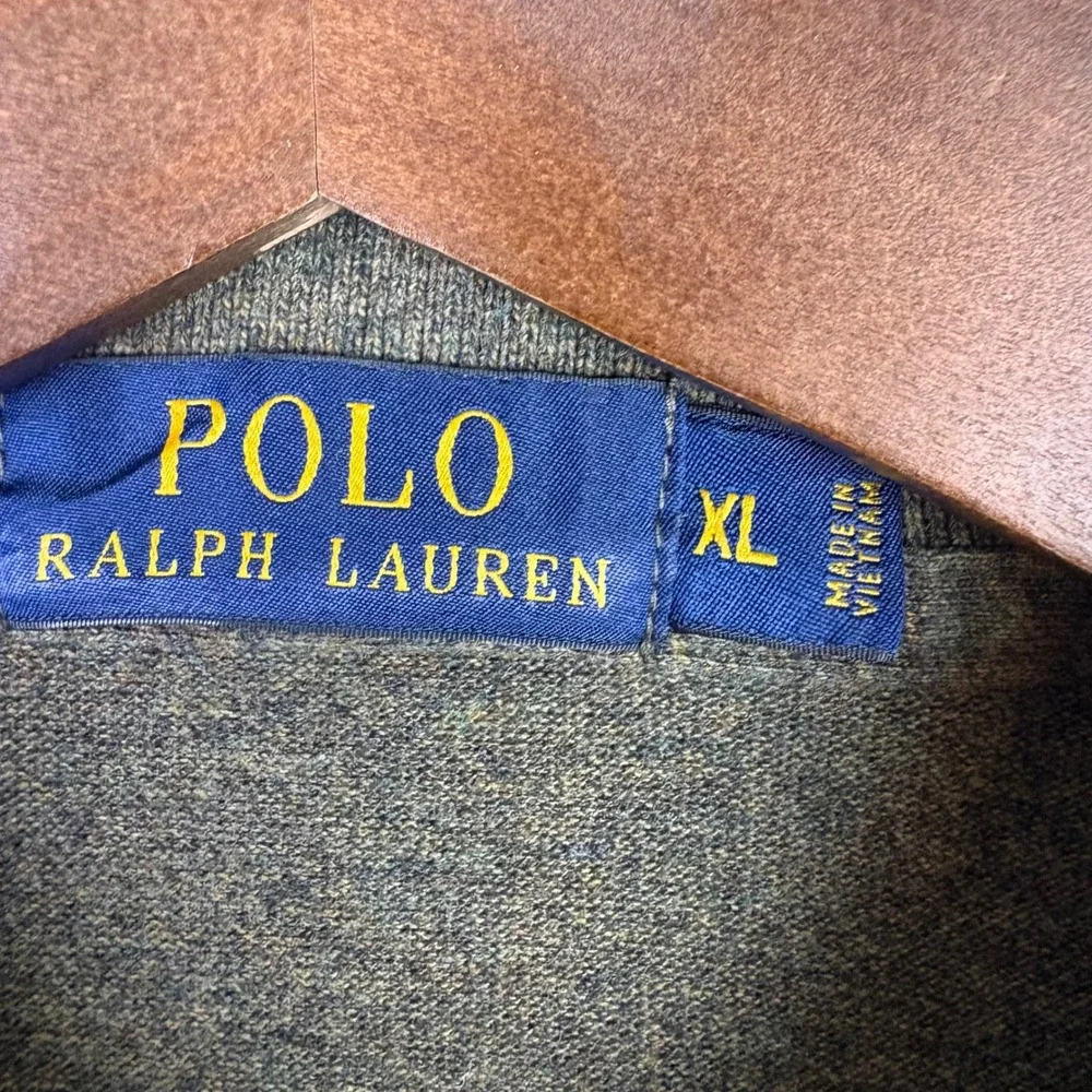 Polo Ralph Lauren Shirt Mens XL Olive Green Long Sleeve Cotton Pony Logo 0354